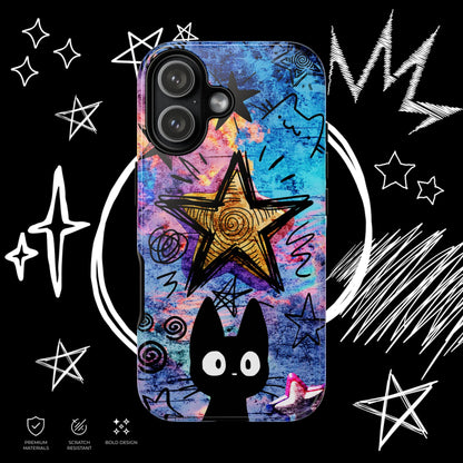 Black Cat Phone Case | Cute & Edgy Cover