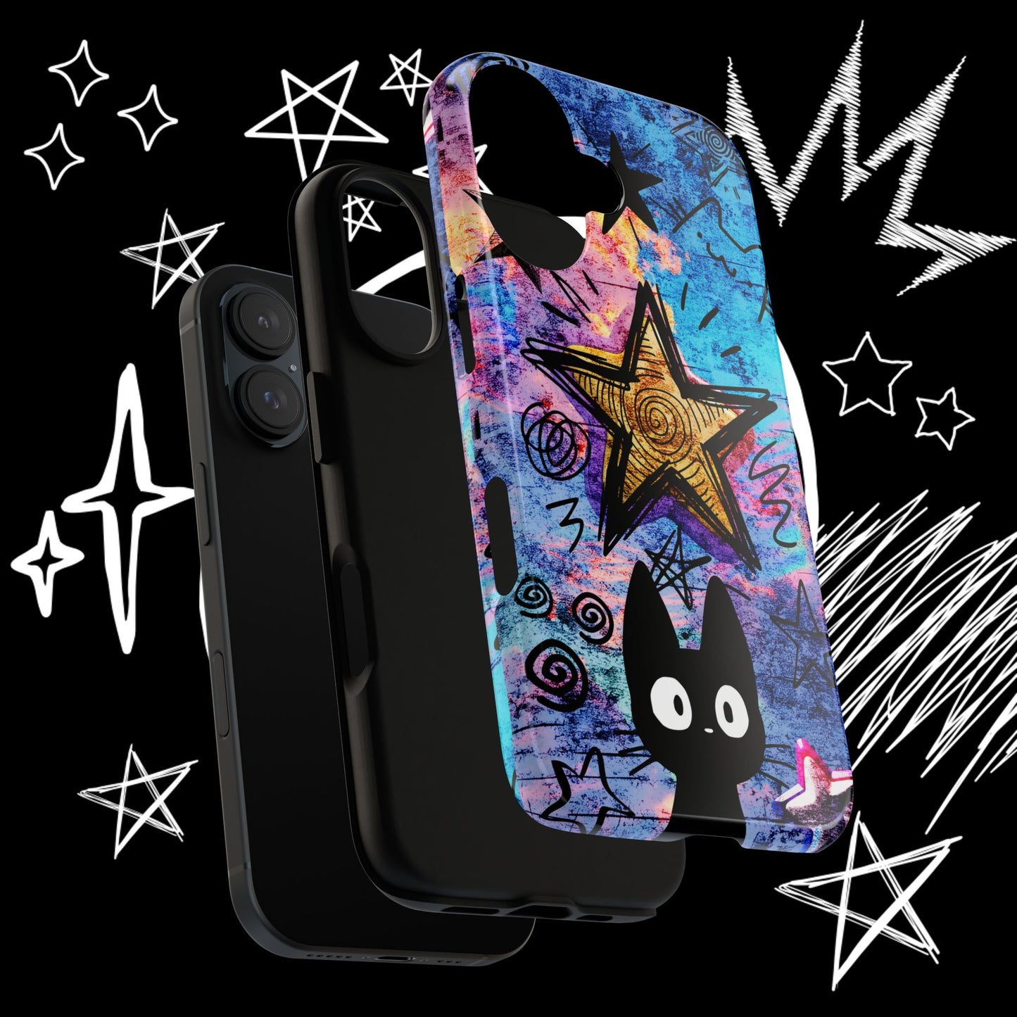 Black Cat Phone Case | Cute & Edgy Cover