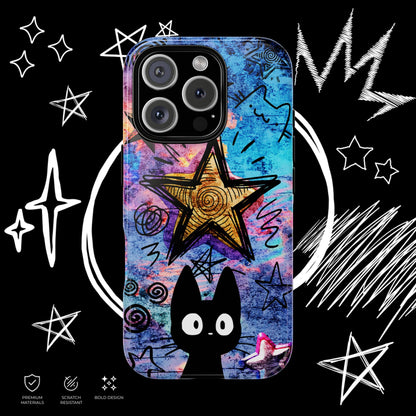Black Cat Phone Case | Cute & Edgy Cover