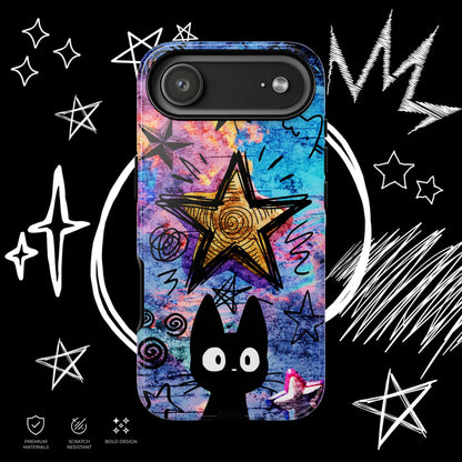 Black Cat Phone Case | Cute & Edgy Cover